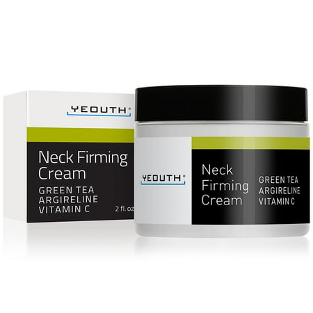 YEOUTH Neck Cream for Firming, Anti Aging Wrinkle Cream Moisturizer, Skin Tightening, Helps Double Chin, Turkey Neck Tightener, Repair Crepe Skin with Green Tea, Argireline, Vitamin C (Best Neck Exercises For Wrinkles)