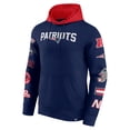 thumbnail image 2 of Men's Fanatics  Navy/Red New England Patriots Patched Out Pullover Hoodie, 2 of 3