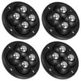 thumbnail image 5 of WEUVEB Self Adhesive Swivel Caster Wheels Black 4pcs Sticky Pulley Rollers for Furniture and Equipment, 5 of 9