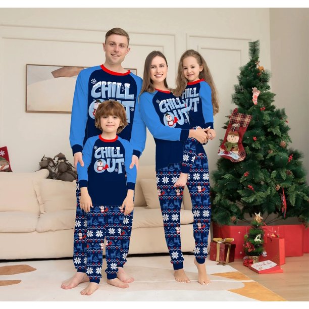 2023 New Snowman Print Christmas Family Matching Outfits Mother Daughter Father Son Pajamas Baby&Dog Romper Family Look Pyjamas
