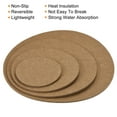 thumbnail image 4 of Unique Bargains Plant Coasters Reversible Absorbent Round Felt Pad Mats Set Brown, 4 of 5