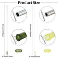 thumbnail image 2 of 10 agujas dispensadoras de punta roma de 25 cm (10 pulgadas) con conector Luer Lock, agujas largas de acero inoxidable de calibre 14/20 para dispensar pegamento adhesivo, ideales para manualidades., 2 of 9