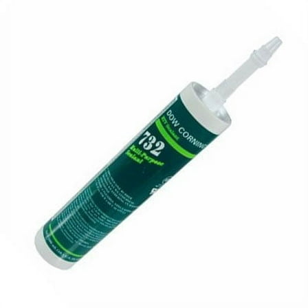 Aluminum Dow Corning 732 Multi-Purpose Silicone Sealant - 12 Tubes (Case)