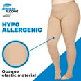 thumbnail image 6 of Extra Large Toeless Opaque Compression Pantyhose 20-30mmHg - Beige, 3X-Large, 6 of 10