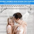 thumbnail image 4 of Tandem Shower Head for Couples with Handheld Filter, Dual Shower Head System Featuring 7 Spray Settings and 360°Rotating Overhead Modes, 4 of 8