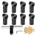 thumbnail image 1 of 8 Sets 1 Inch T Pipe Clamp, Cold Rolled Steel Connector Chain Link Fence Parts, 1 of 5