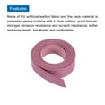 thumbnail image 4 of Cinturón de tiras de cuero de 1.5 cm (0.6" de ancho) tiras de cuero de color rosa oscuro para manualidades, llaveros, 4 of 7