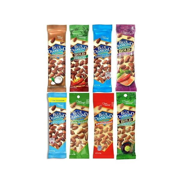Blue Diamond Variety Almonds Bundle, Pack of 8