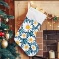 thumbnail image 5 of GZHJMY Christmas Stocking, Personalized Daisy Large Candy Stocking, 1 PCS Hanging Gift Xmas Stocking Decoration for Family Holiday Party Ornaments Decor Fireplace, 5 of 7