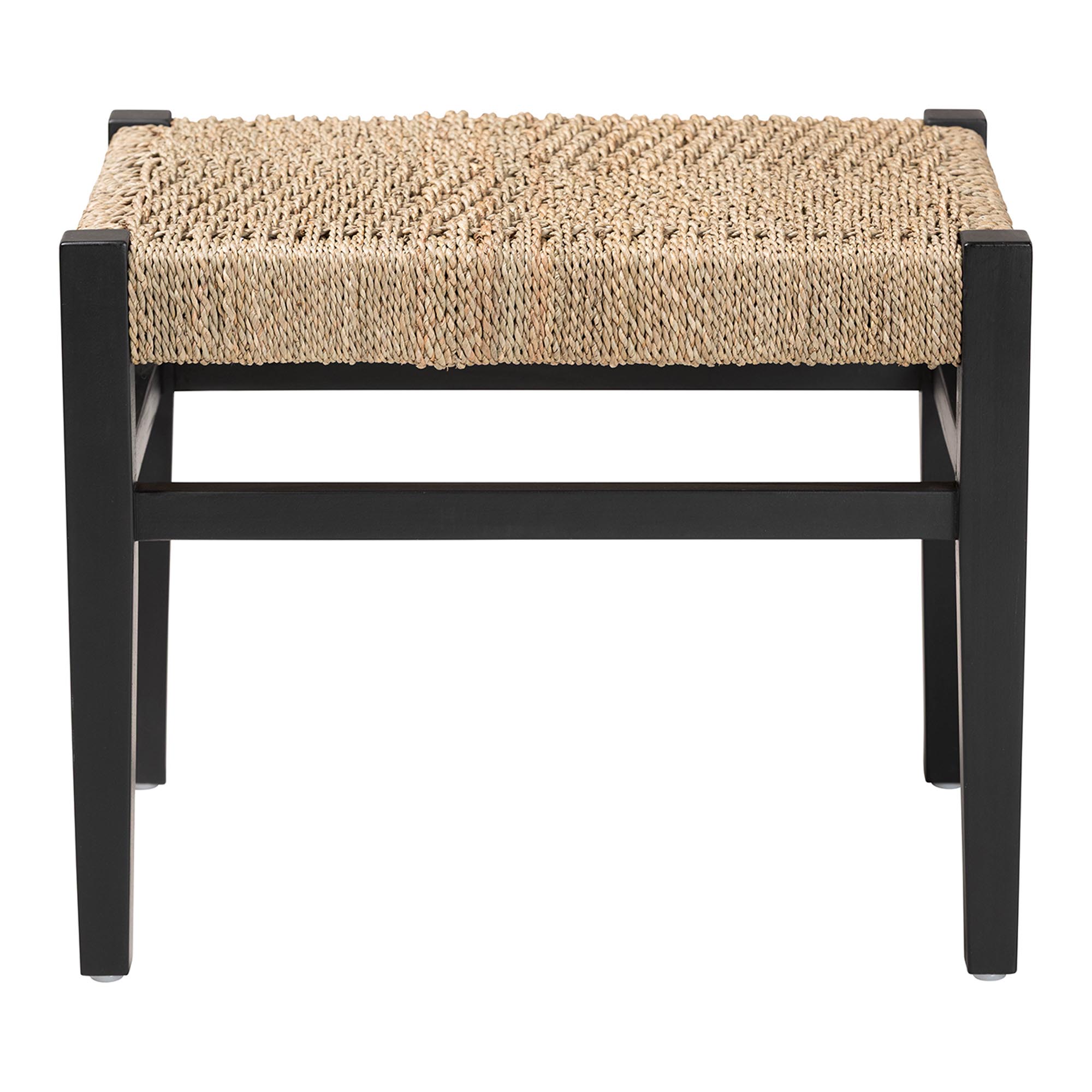 bali & pari Amber Boho Accent Bench, Natural Brown