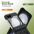 thumbnail image 7 of Dteck Magnetic Phone Case for Samsung Galaxy Z Flip 5, Hinge Protection with Built-in Screen Protector, 360° Rotating Kickstand,Black, 7 of 7