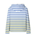 thumbnail image 5 of Craaazy Hoodies for Women Striped Waffle Drawstring Pockets Hooded Sweatshirts Ladies Fall Pullover Winter Long Sleeve Loose Fit Tops Gifts, 5 of 5