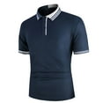 thumbnail image 4 of KB Men Polo Men Shirt Short Sleeve Polo Shirt Contrast Color Polo New Clothing Summer Streetwear Casual Fashion Men tops, 4 of 6