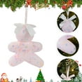 thumbnail image 5 of YOHAVEN Christmas Foam Ornaments, 6.3"x5.1" Lightweight Pink Hanging Decoration for Tree Garland Wreath Indoor Holiday Seasonal Decor for Home Party, 5 of 6