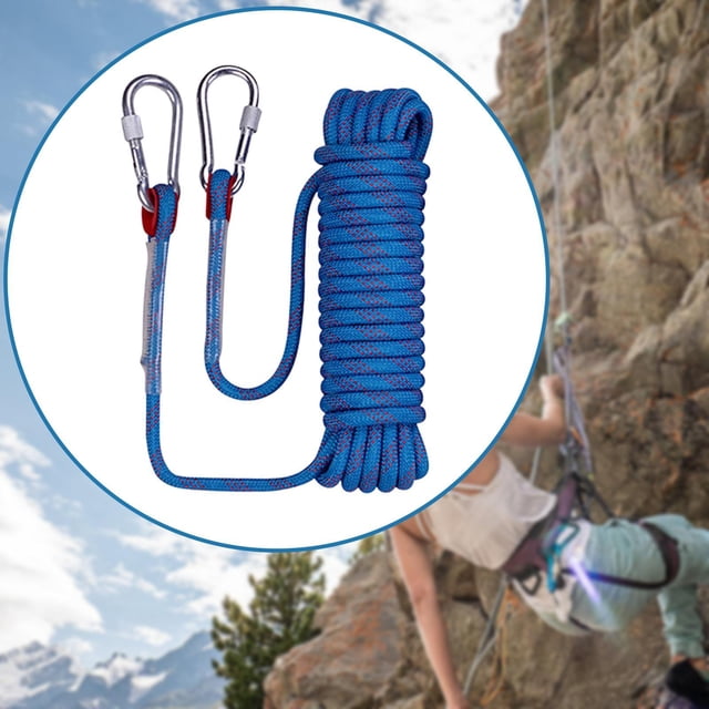 Cuerda de escalada DYNWAVEMX cuerda de supervivencia cuerda de montañismo cuerda de paracaídas portátil de alta resistencia 1 cm x 25 m