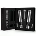 Ksl Electric Salt and Pepper Grinder Set Battery Operated Auto Mill