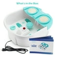 Belmint Foot Spa Massager with Heat & Bubbles Vibration, Anti Slip Rubber Feet, Massage Rollers