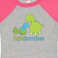 thumbnail image 4 of Inktastic Dinosaur Little Brother Green Boys Baby Bodysuit, 4 of 5