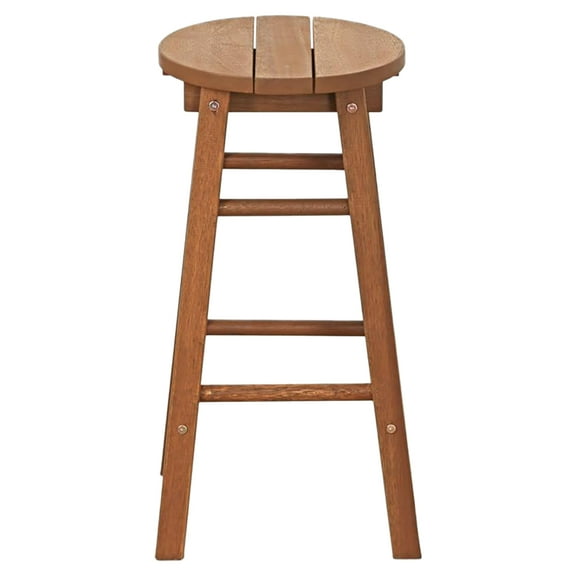 Furinno Tioman Outdoor Hardwood Promo Arch Bar Stool, Set of 2, Wood, Brown