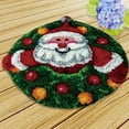 thumbnail image 2 of Langgg Latch Hook Kits Carpet Latch Hooking Rug Kits Cushion Embroidery Santa Claus, 2 of 9