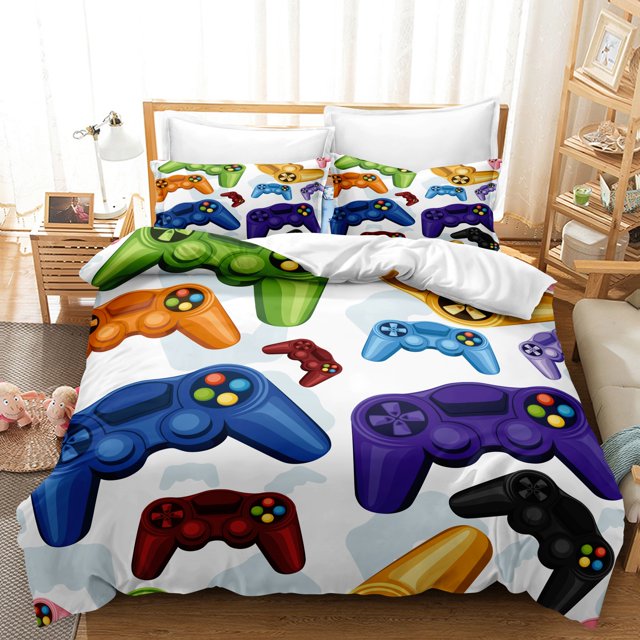 Gaming Bedding Sets Gamer Room Decor Game Playstation Comforter Cover