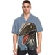 thumbnail image 3 of Camisas hawaianas para hombre, de manga corta, con estampado 3D de animales, camisa de playa Aloha, camisas informales de verano de gran tamaño con botones, 3 of 5