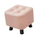 thumbnail image 5 of Reposapiés pequeño, taburete de ocio, elegante, creativo, mueble decorativo, cambio de zapatos Rosa, 5 of 9