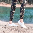 thumbnail image 4 of JENN ARDOR Womens Slip-On Canvas Sneakers Low Top Walking Shoes Casual Comfort Shoes, 4 of 5
