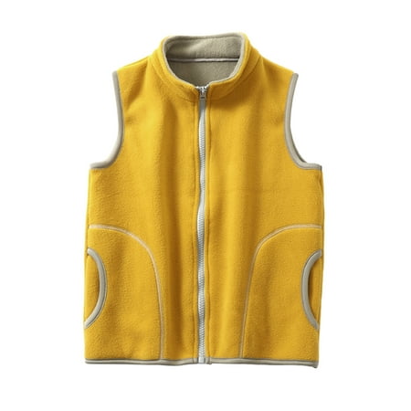 

Toddler Kids Baby Girls Boys Winter Warm Thick Cotton Sleeveless Patchwork Vest Cute Fashion Child Clothes