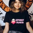 thumbnail image 4 of Spooky Mama Shirt – Cute Pink Ghost Halloween Mom T-Shirt, Azalea, Size L, 4 of 6