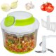 thumbnail image 1 of Picadora manual de alimentos Brieftons QuickPull de 1 litro para salsa y ensalada, 1 of 9