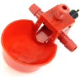 thumbnail image 3 of jgashf Abreuvoir Automatique pour volaille,Tasses volaille, Abreuvoir de poulailler Plastique pour Poulet Tasses d'eau Potable Rouge pour Oiseaux Poule Volaille MFZFUKR HS-0392, 3 of 8