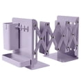 thumbnail image 1 of Tall Heavy Duty Metal Adjustable Bookends Organizer With Removable Pen Holder Tray And Hook For Desk Home Library, 1 of 4