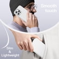 thumbnail image 6 of JETech Liquid Silicone Case for iPhone 16 Pro Max 6.9-Inch, Silky Soft Touch Full-Body Protective Phone Case, Anti-Scratch Shockproof Cover with Microfiber Lining (White), 6 of 6