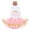 Pink, variant on IBTOM CASTLE Toddler Baby Girls Princess Birthday Outfits Sleeveless Printed Vest Tops+Tulle Tutu Dress+Flower Crown Party Clothes 4-5 Years Hot Pink