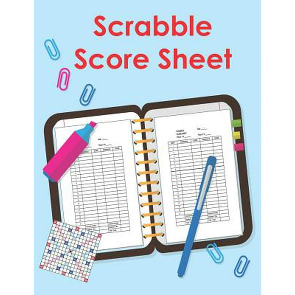 Scrabble Score Sheet 100 Pages Scrabble Game Word Building for 2