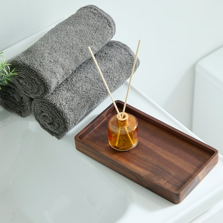 Better Homes & Gardens Acacia Wood Vanity Tray Organizer for