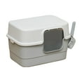 thumbnail image 1 of Caja de arena para gatos perfecl con capucha desmontable 50 cm x 35 cm x 34 cm, 1 of 8