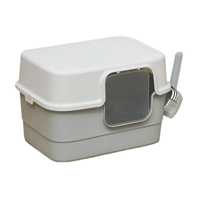 Caja de arena para gatos perfecl con capucha desmontable 50 cm x 35 cm x 34 cm
