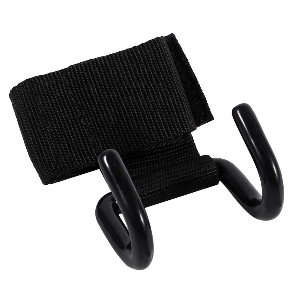 LYUMO Black Weight Lifting Training Wrist Support Bandage Straps Hook