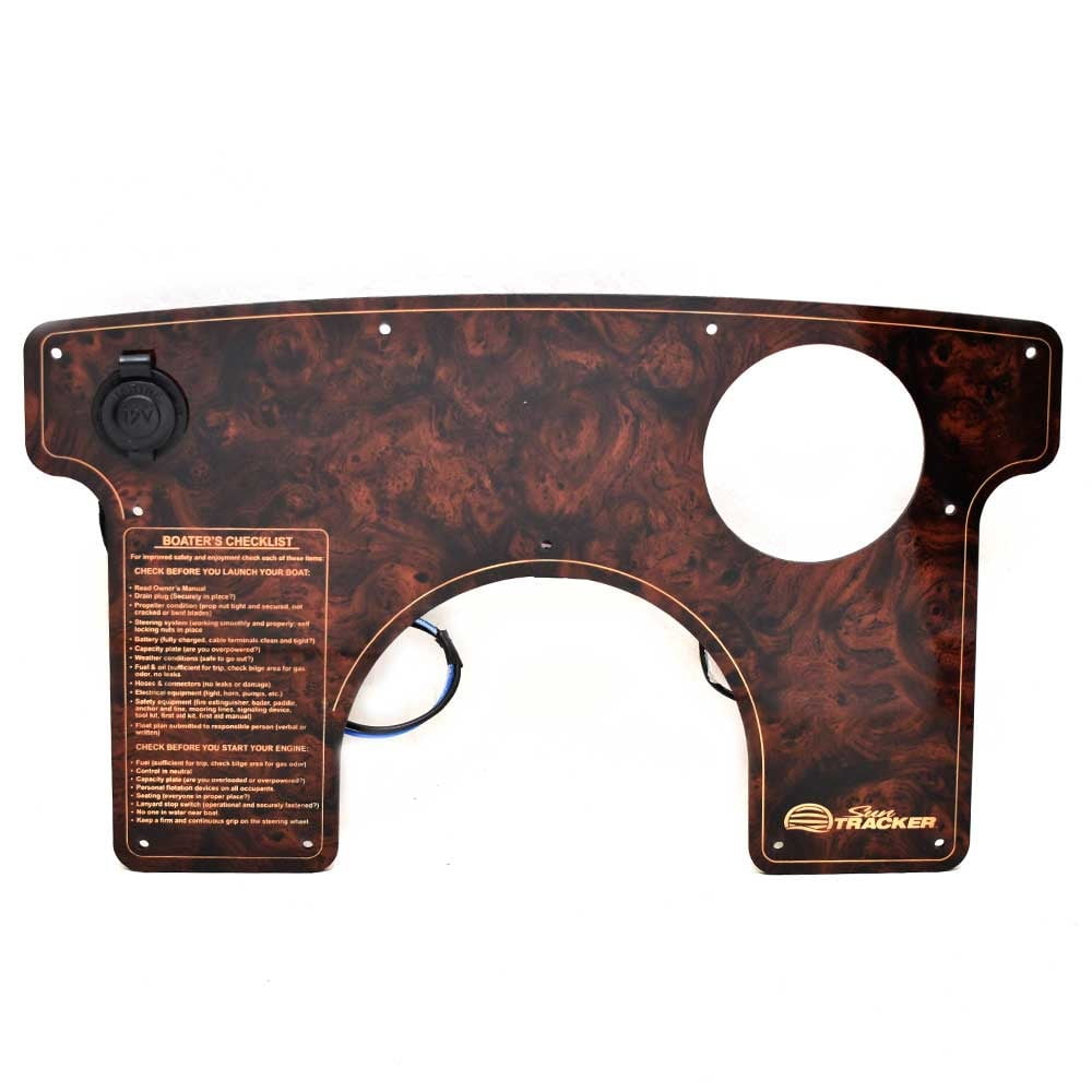Sun Tracker Boat Blank Dash Panel 169585 15 7/8 x 9 1/2 Woodgrain