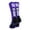 #55, variant on Purple/White Player Id Crew Number Socks (#83, Medium)