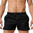 thumbnail image 2 of WIZUTIZ Men's See Through Beach Shorts Swim Trunks Elastic Mesh Swimming Boxer Briefs Lounge Pants Outdoor Sweatpants, 2 of 5