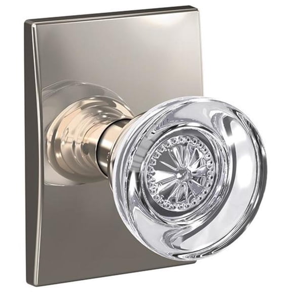 Schlage FC21HOB618CEN Custom Hobson Passage & Privacy Door Knob Set - Nickel