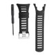 thumbnail image 2 of Correa de repuesto de caucho para reloj Suunto Ambit 1, 2 y 3 con destornillador y herramienta. Negro plata, 2 of 9