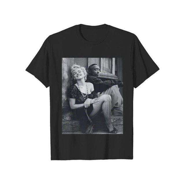 Marilyn Monroe and Cotton unisex Tshirt Streetwear ivan cornejo merch graphic tees men gifts baggy compression clothes jungkook black shirt sluggy tee