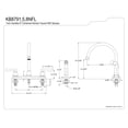 thumbnail image 3 of Kingston Brass KB8795NFL NuWave French Centerset Kitchen Faucet, Oil Rubbed Bronze, 3 of 3