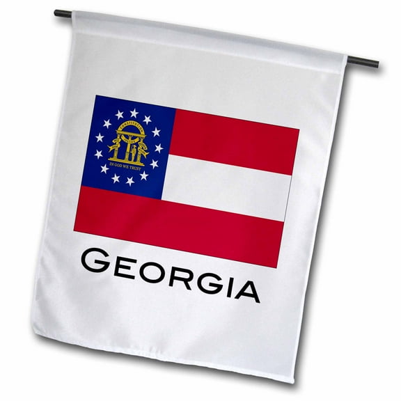 3dRose, Georgia State Flag, 12 x 18 inch Garden Flag