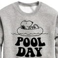 thumbnail image 3 of Peanuts - Snoopy Pool Day - Toddler And Youth Crewneck Fleece Sweatshirt, 3 of 6