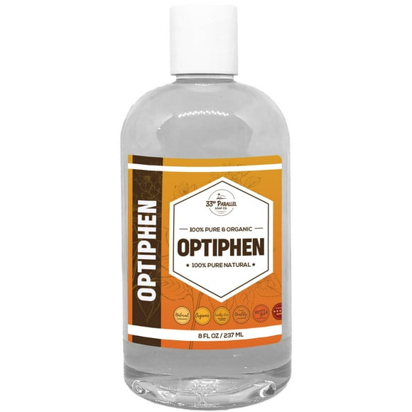 OPTIPHEN Natural Preservative (8 oz) Paraben-Free; Formaldehyde-Free; Water & Oil Soluble | Suitable for Soap Making, Lotions, Conditioners, Creams & More | Keeps Products Fre